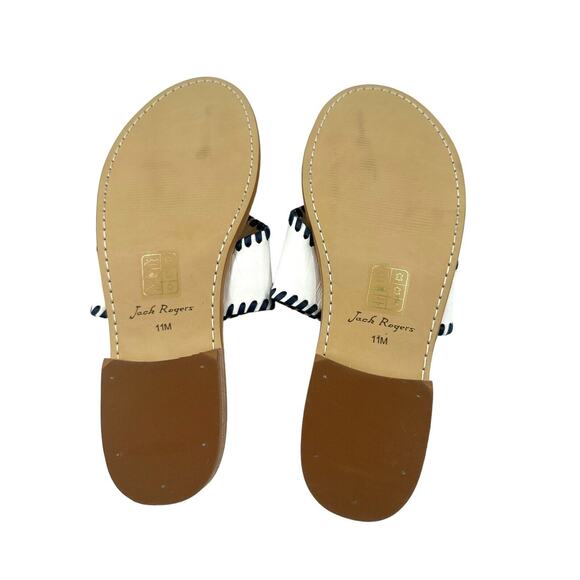 Jack Rogers "Pickleball" Whipstitch Embroidered Thong Sandals Size 11 M NWOB - Picture 10 of 10
